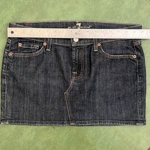 7 For All Mankind Mini Skirt Denim